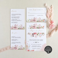 Fiorella | Romantic Wedding Invitation Set Template