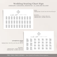Giulia | Printable Wedding Seating chart Template