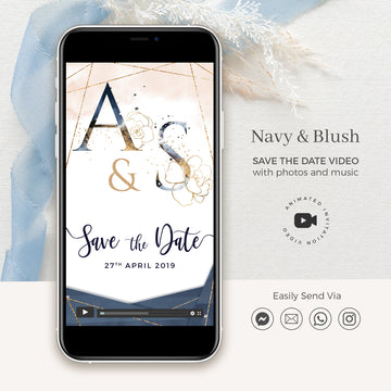 Antea | Blush Navy Save the Date Video