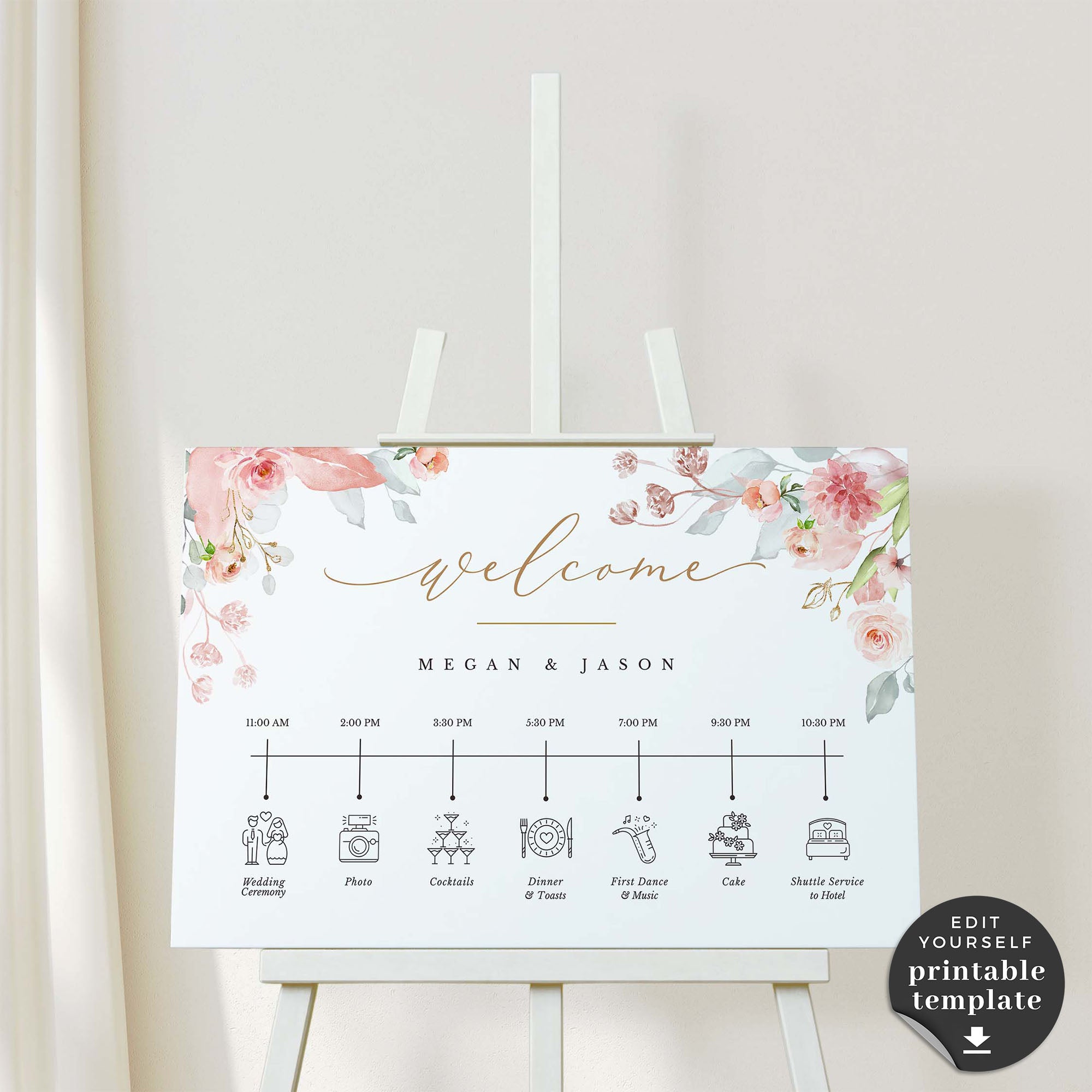 Fiorella | Order of Event Sign Template