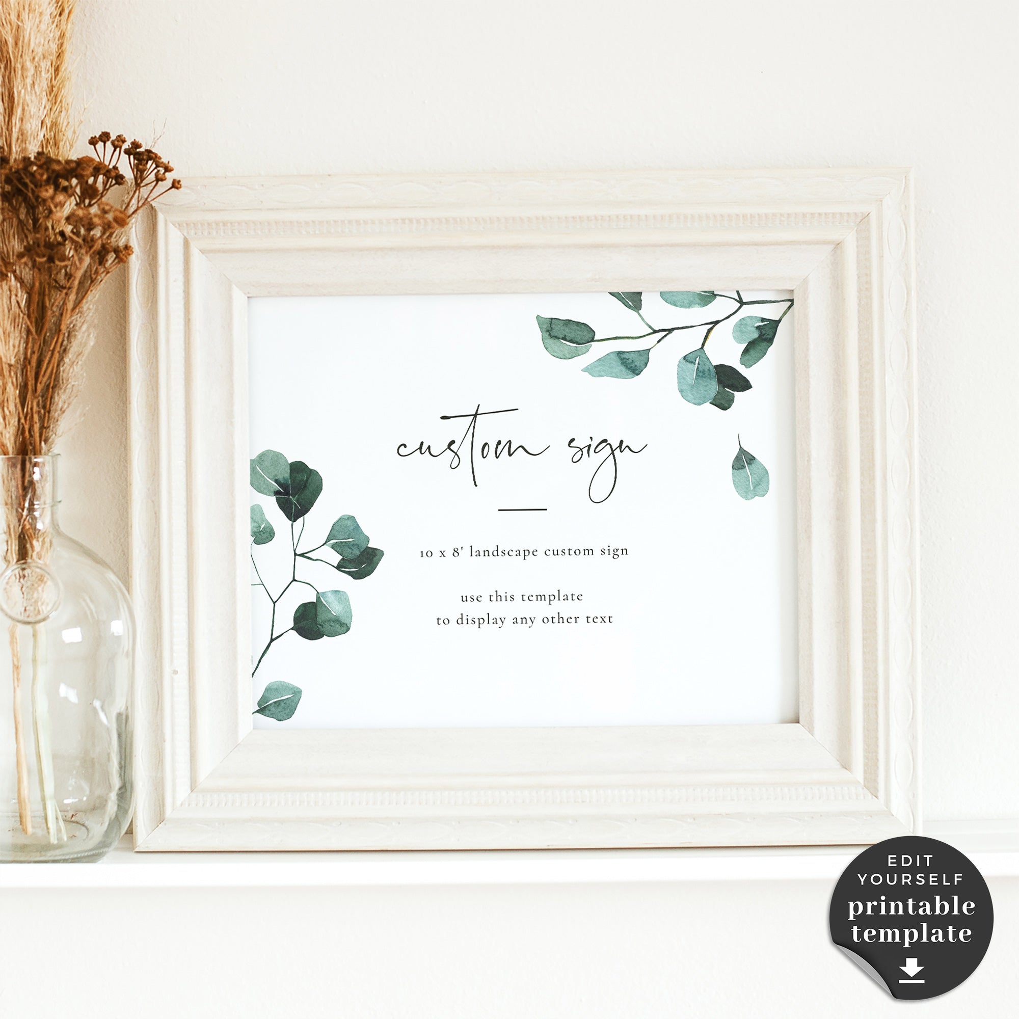 Luisa | Custom Wedding Sign Template Template