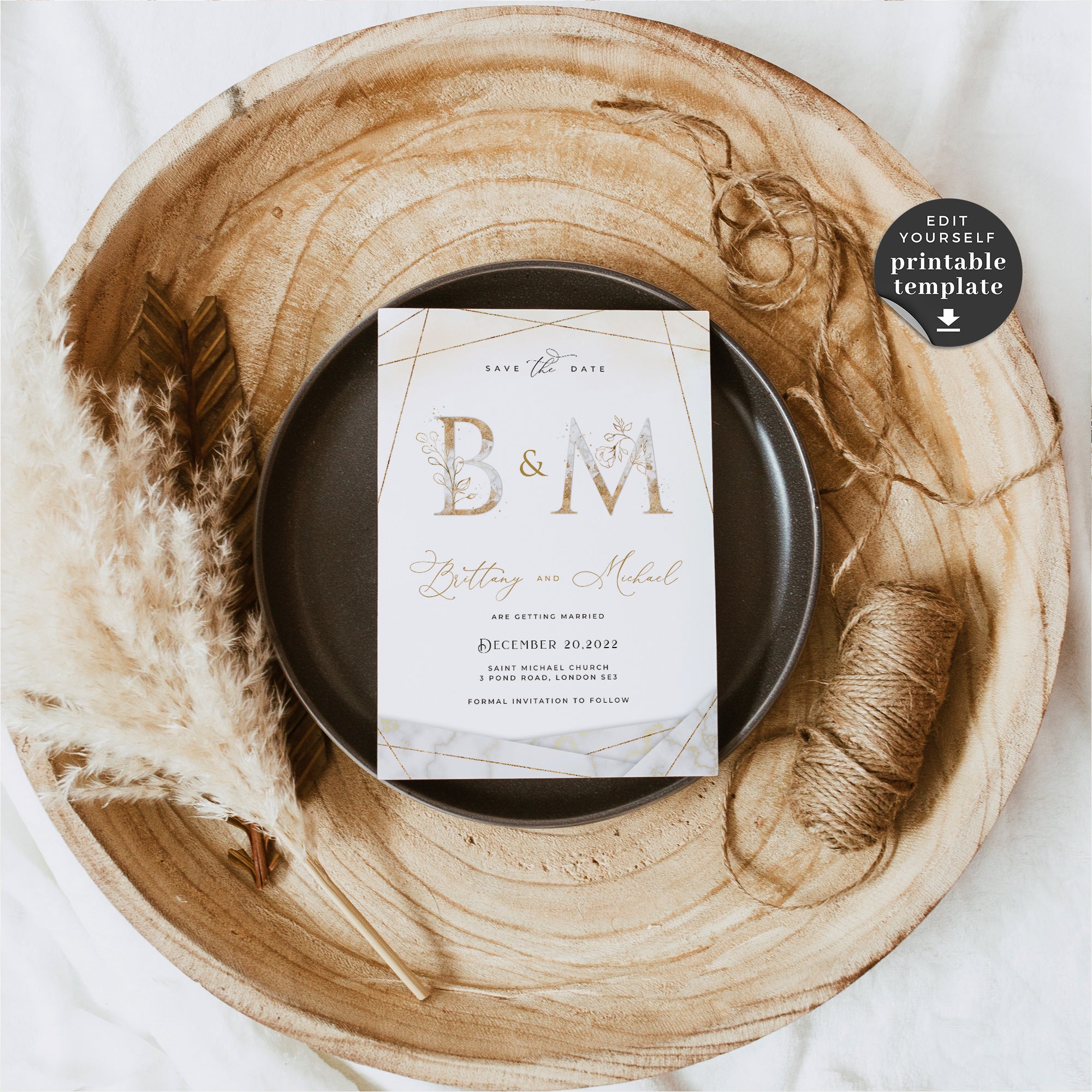Dora | Save The Date Invitation Template