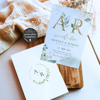 Flora | Rustic Save the Date Card Template