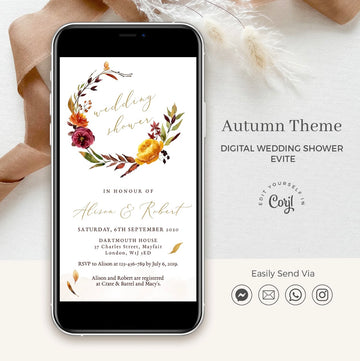 Ambra | Autumn Wedding Shower Invitations Evite