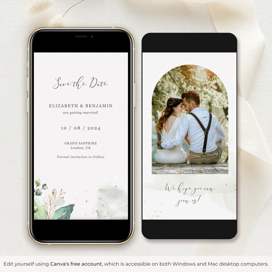 FLORA | Rustic Save the Date Video Template