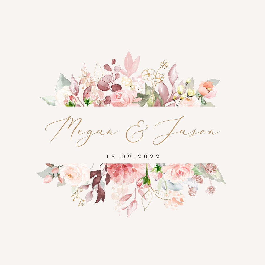 Fiorella | Romantic Wedding Monogram Design Template