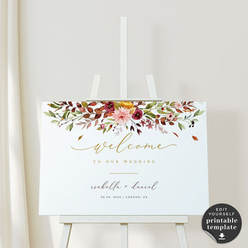 Ambra | Wedding Welcome Sign Template