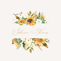 Marisol | Sunflowers Wedding Logo Design Template