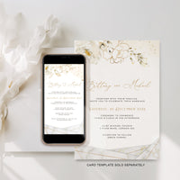 Dora | Elegant Digital Wedding Invitation
