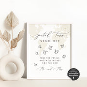 Sofia | Flower Petal Send Off Sign Template