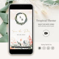 Tropical Wedding Save the Date Video