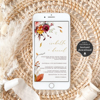 Ambra | Autumn Wedding Invitation Evite