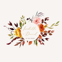 Ambra | Fall Wedding Monogram Design Template