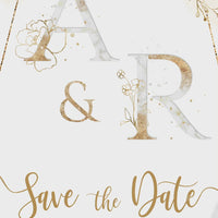 Ivory Gold Save the Date Invitation Video