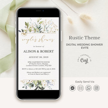 Flora | Wedding Shower Invitation Evite