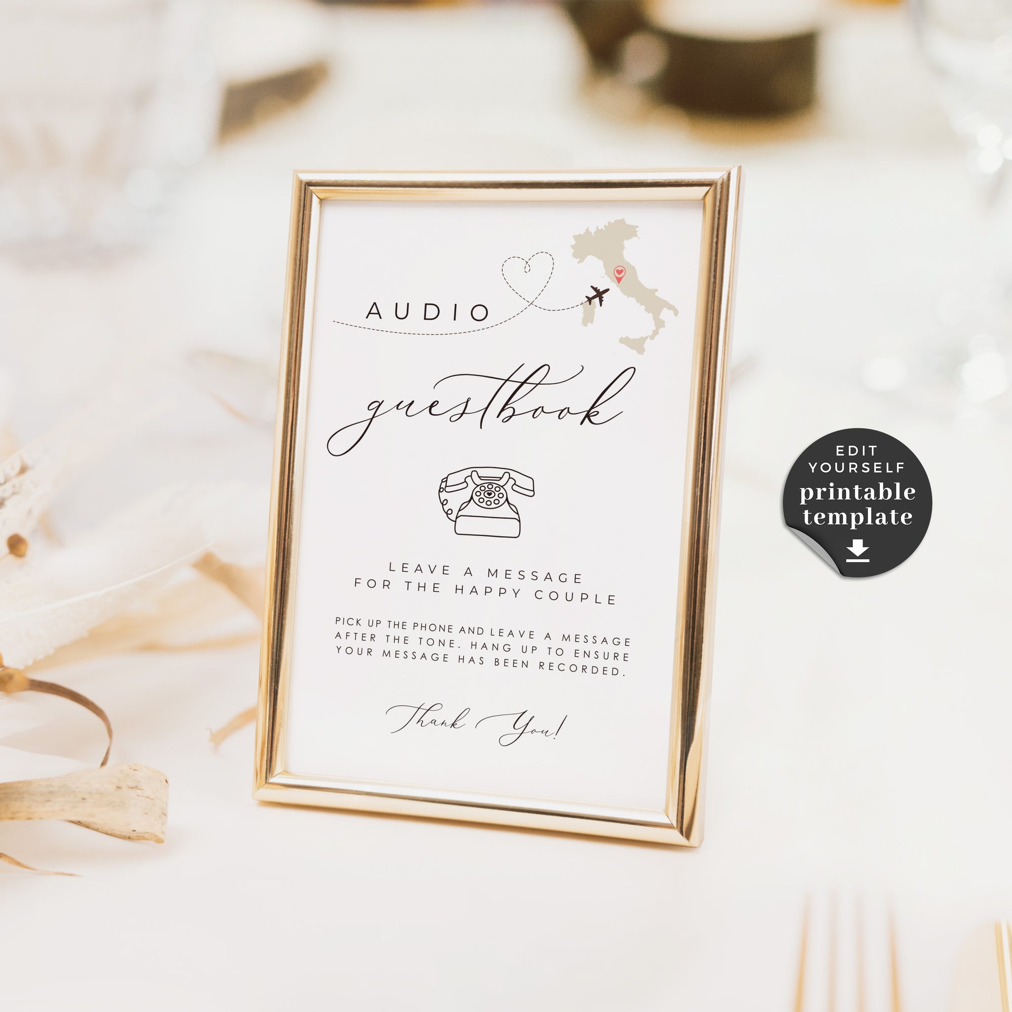 sofia-audio-guest-book-sign-printable-creative-things-studio for Free Printable Guest Book Sign Template Sofia | Audio Guest Book Sign Printable – Creative Things Studio for Free Printable Guest Book Sign Template