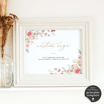 Fiorella | Wedding Reception Sign Template