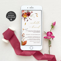Ambra | Autumn Wedding Invitation Evite