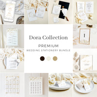 Dora | Elegant DIY Wedding Stationery Bundle Templates