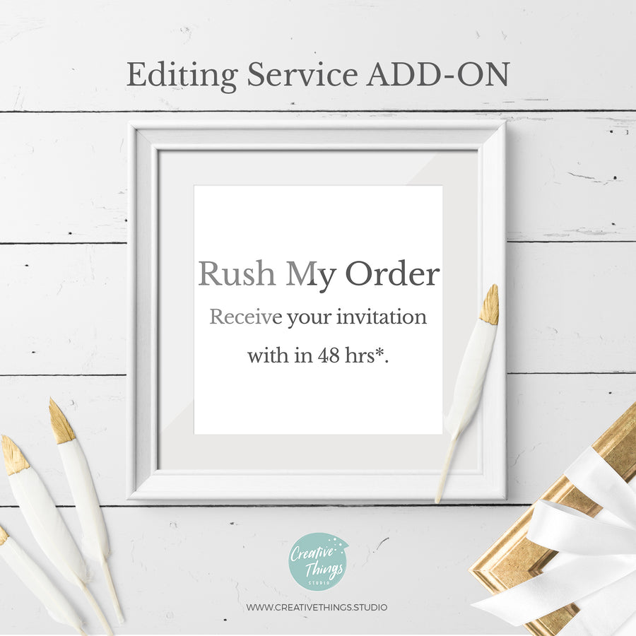 Rush My Order - 2 Days Delivery Time