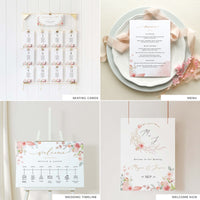 Fiorella | Romantic Wedding Printable Stationery Templates Bundle