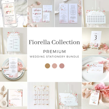 Fiorella | Romantic Wedding Stationery Templates Bundle