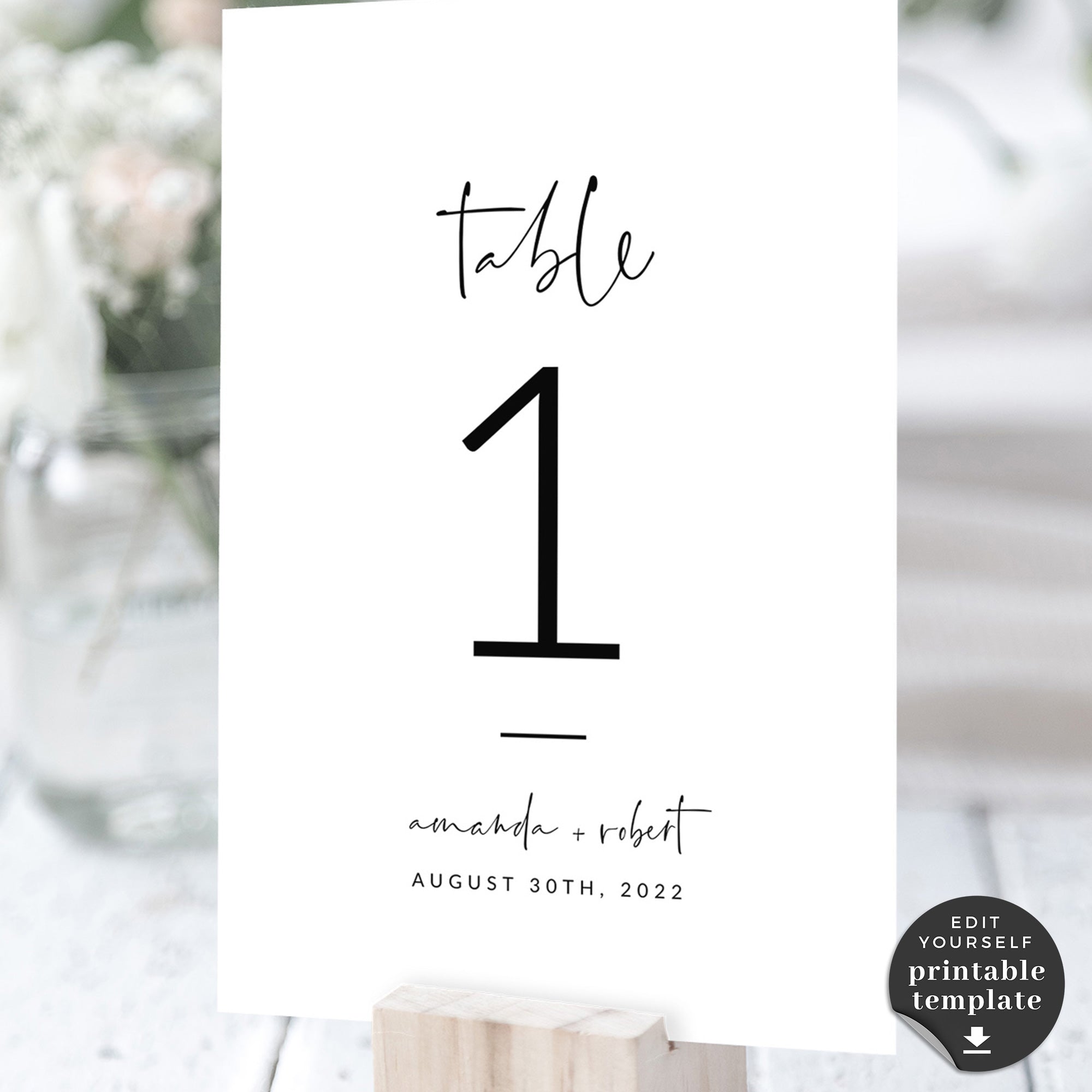 Printable Table Numbers Template Printable Table Numbers Template