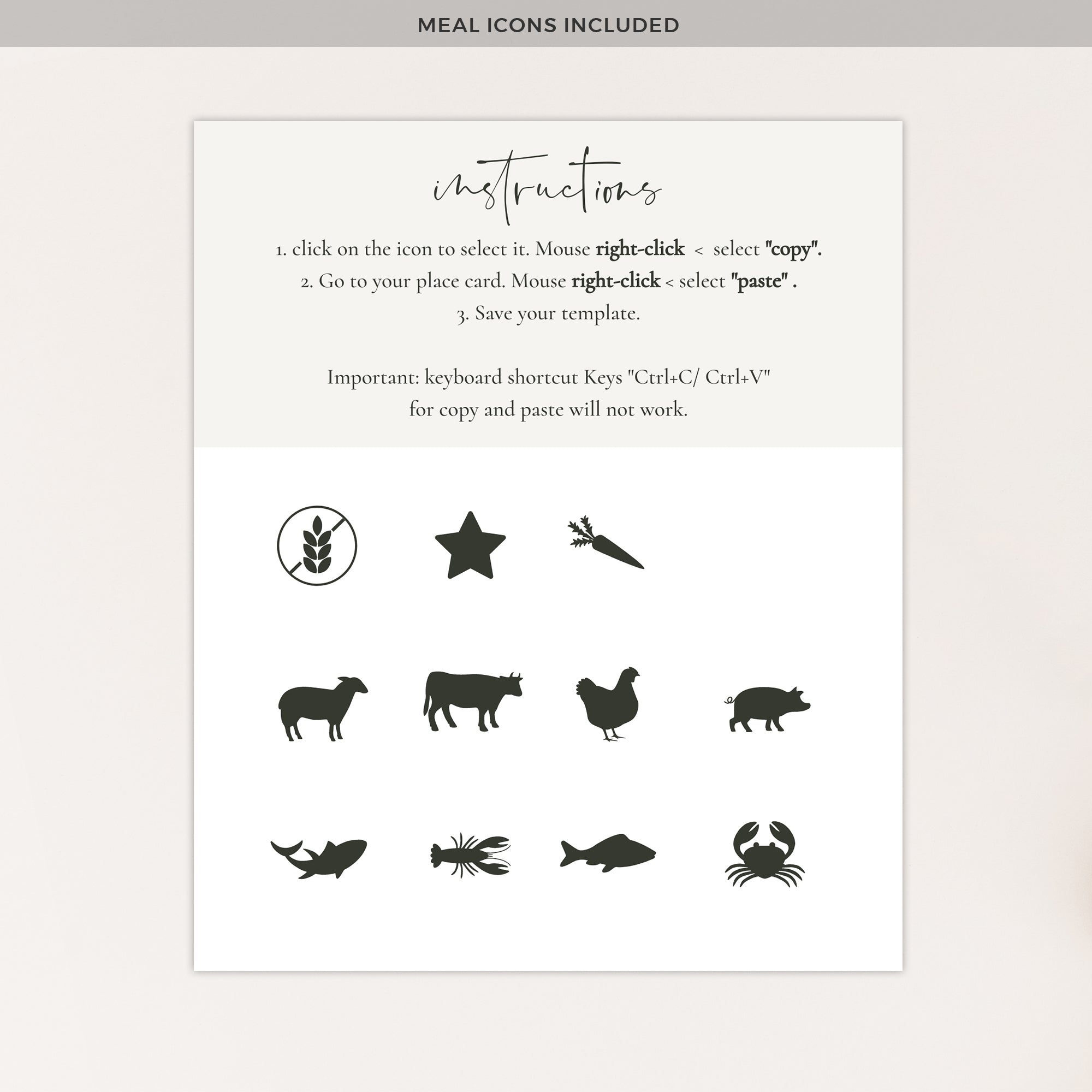 Luisa | Eucalyptus Wedding Table Place Cards Printable