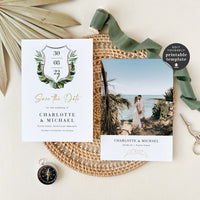 Palma | Tropical Wedding Save the Date Template
