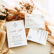 Giulia | Modern Wedding Invitation Set Template