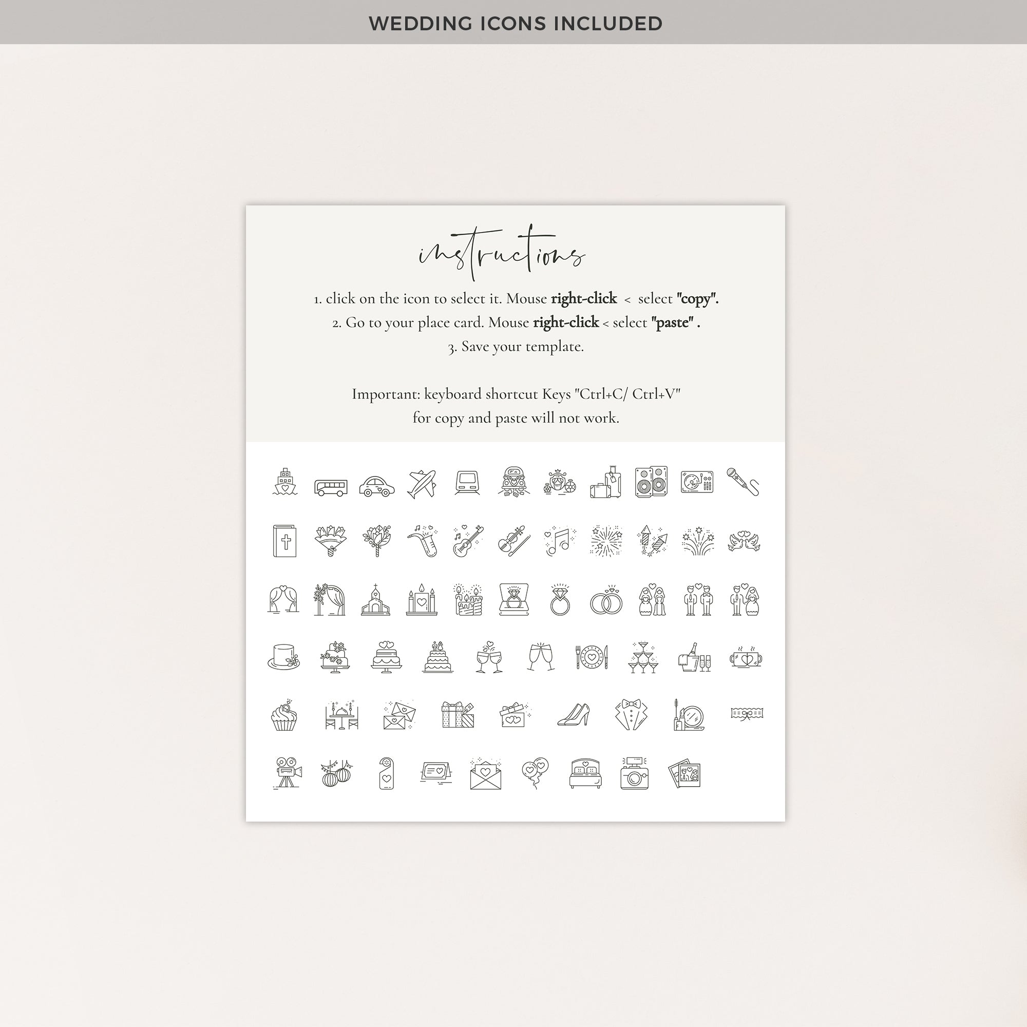 Flora | Rustic Wedding Timeline Sign Template