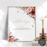 Ambra | Wedding Reception Sign Template