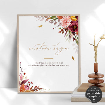 Ambra | Wedding Reception Sign Template