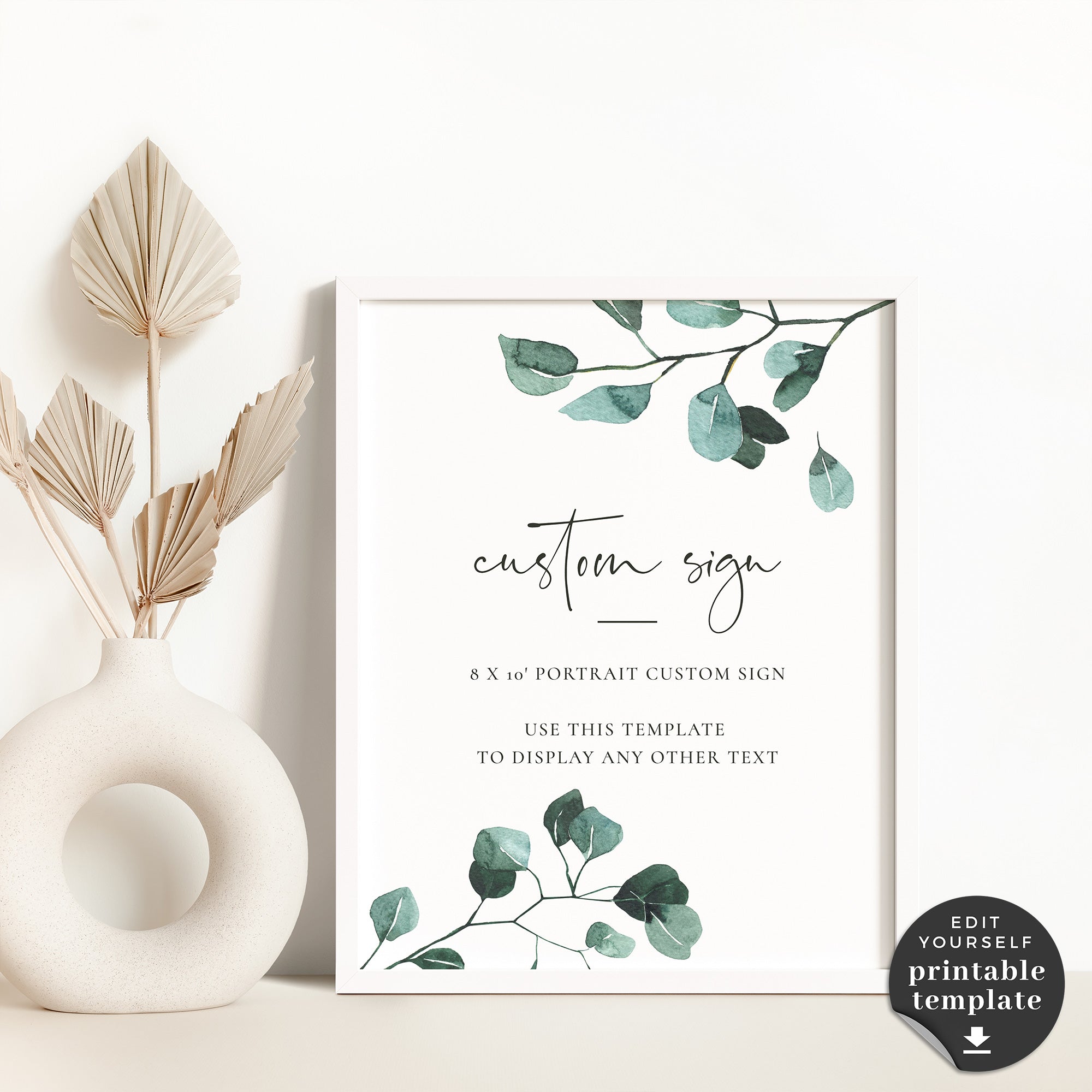 Luisa | Custom Wedding Sign Template Template