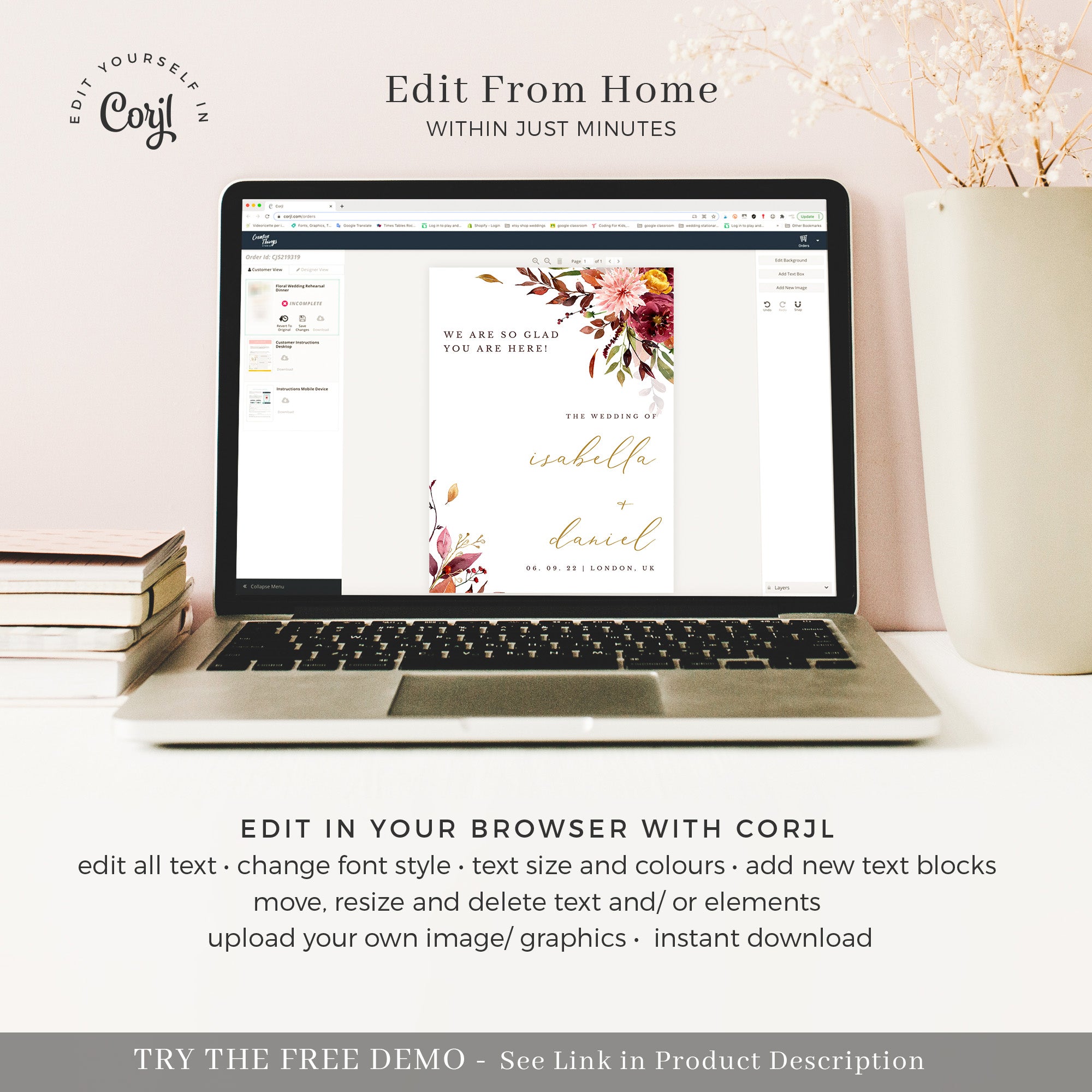 Ambra | Wedding Welcome Sign Template
