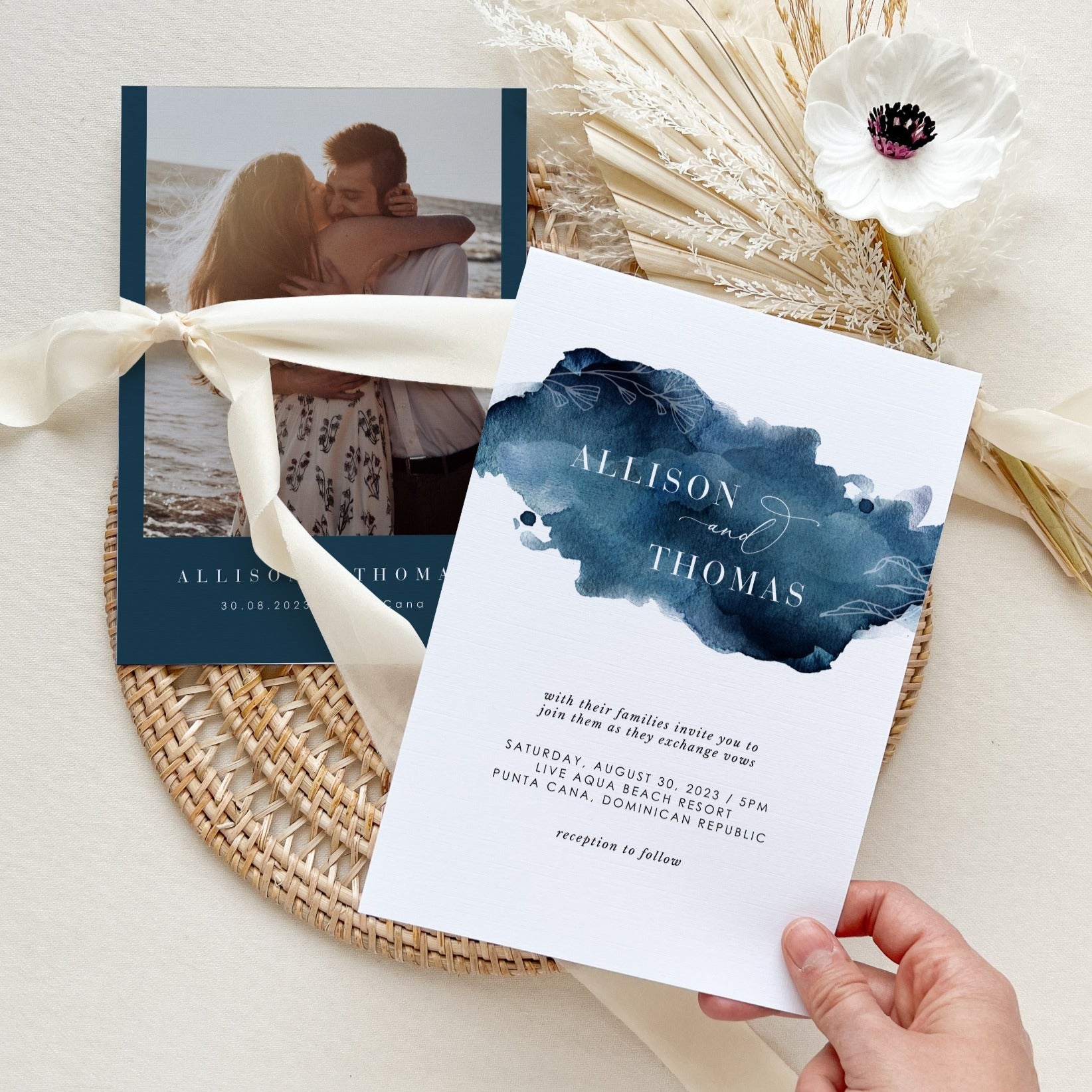 GRETA | Nautical Wedding Invitation Template
