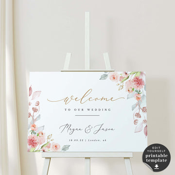 Fiorella | Welcome to Our Wedding Sign Template