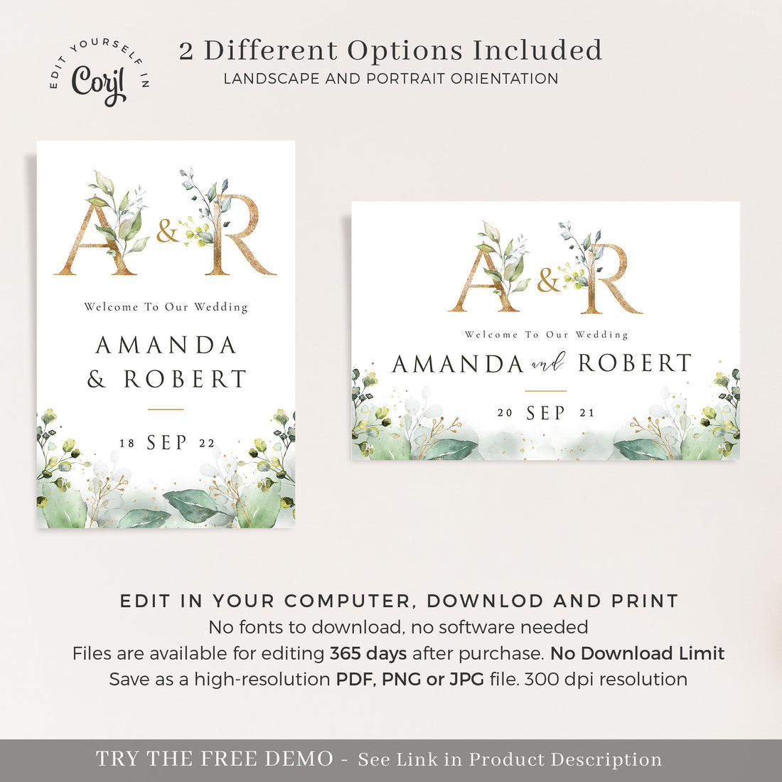 Flora | Welcome To Our Wedding Sign Template flora-welcome-to-our-wedding-sign-template