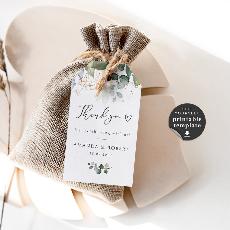 Wedding Gift Tag Template