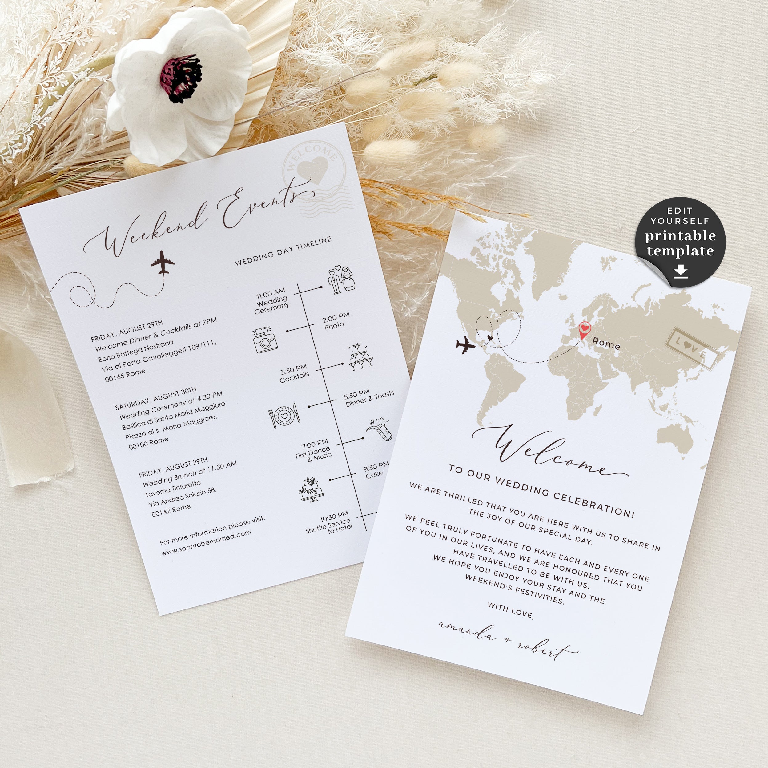 Destination Wedding Program Template 5 Unique Touches For Your