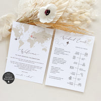 Sofia | Destination Wedding Welcome Letter And Itinerary Template