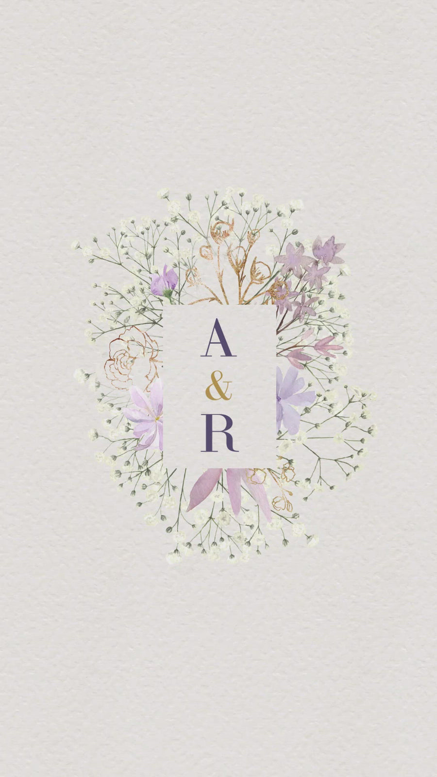 Iris | Animated Lilac Save the Date Video