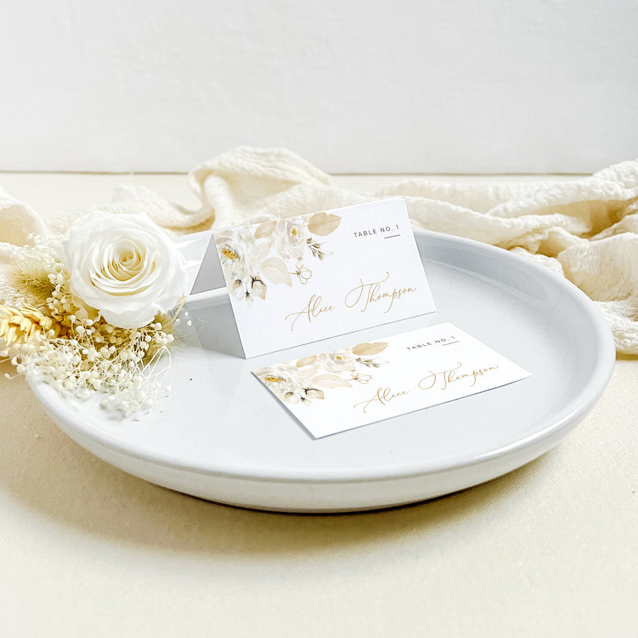 Dora | Printable Place Cards For Weddings