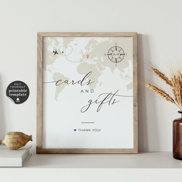 Sofia | Cards And Gifts Sign Template