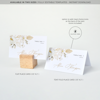 Dora | Printable Place Cards For Weddings