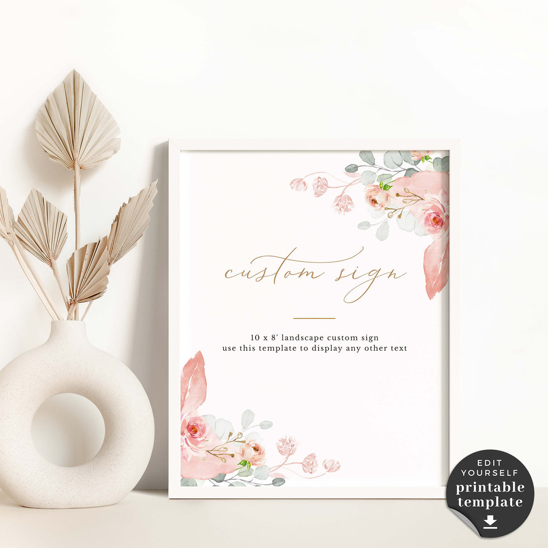 Fiorella | Wedding Reception Sign Template