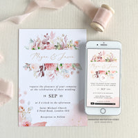 Fiorella | Romantic Wedding Invitation Set Template