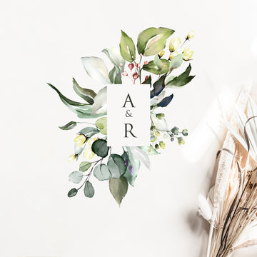 Flora | Rustic Wedding Logo Design Template