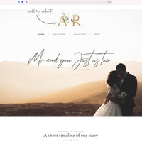 Flora | Rustic Wedding Logo Design Template