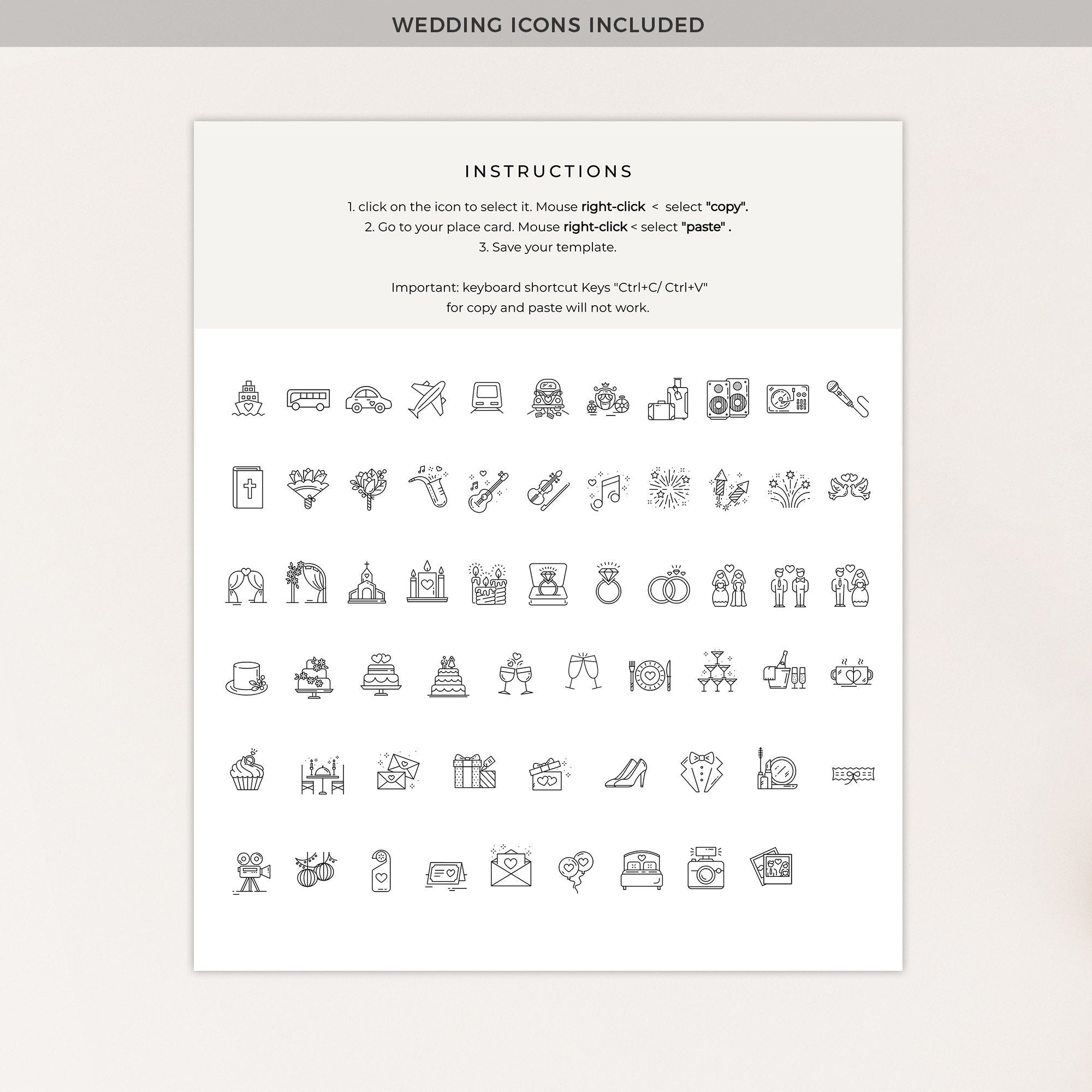 LAUREL Boho Wedding Order of Events Sign Printable